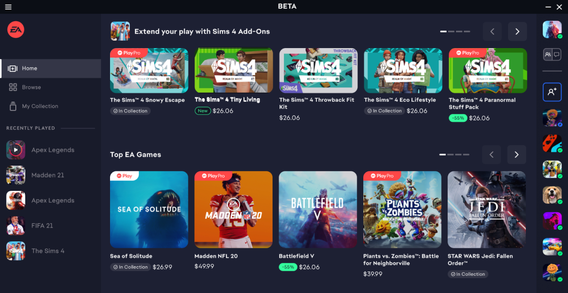 Image of EA application